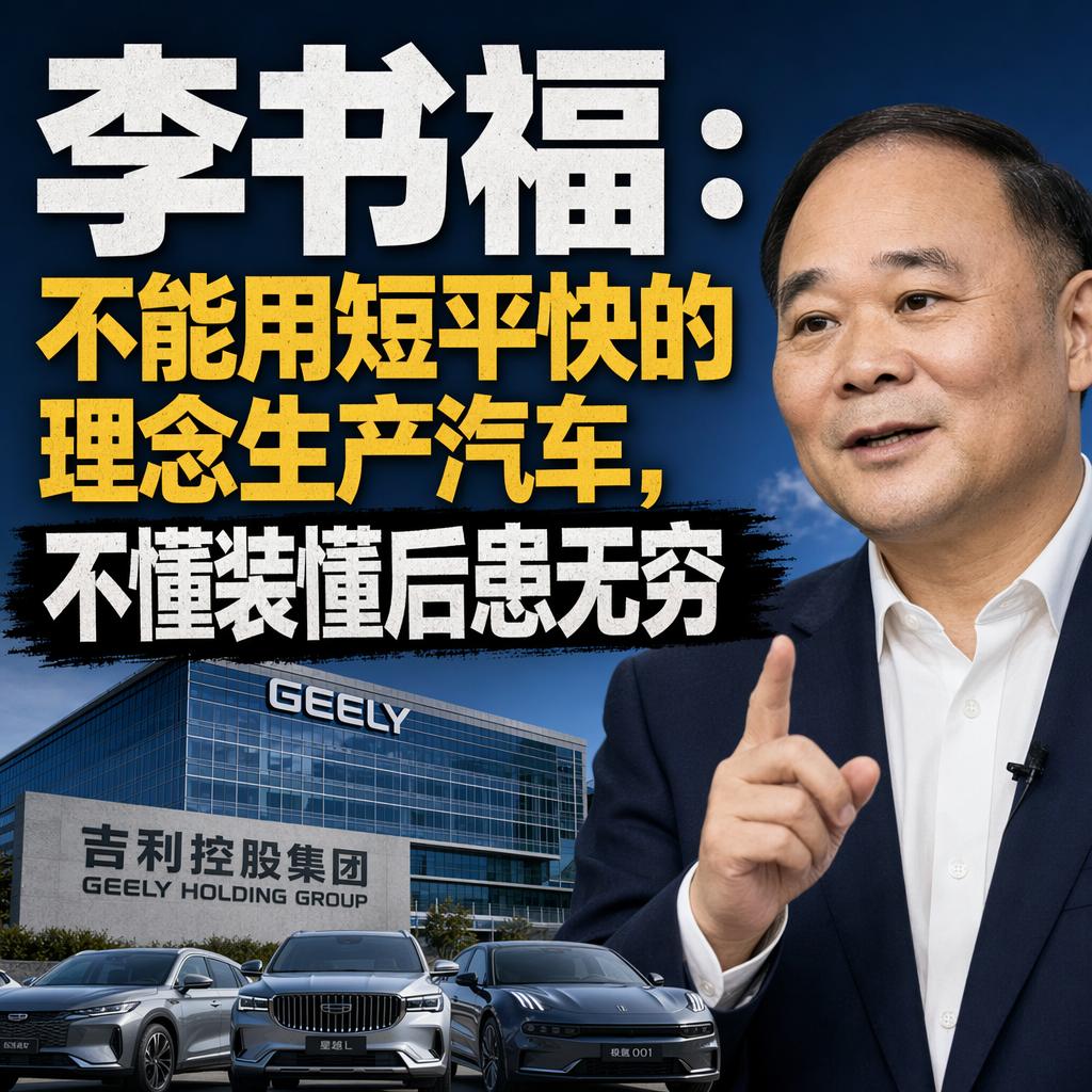 当所有人都在比拼“几个月推出一款新车”的速度时，李书福却在2026中国汽车重庆论