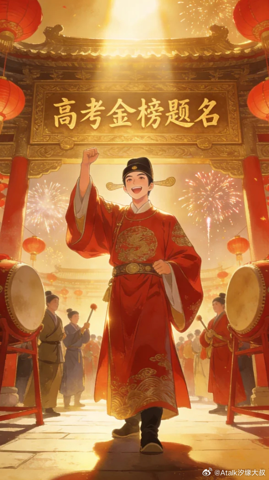 今天高考成绩陆续就出来了，希望学子们都有个好成绩！尤其是曾在我这里请个文昌符符袋