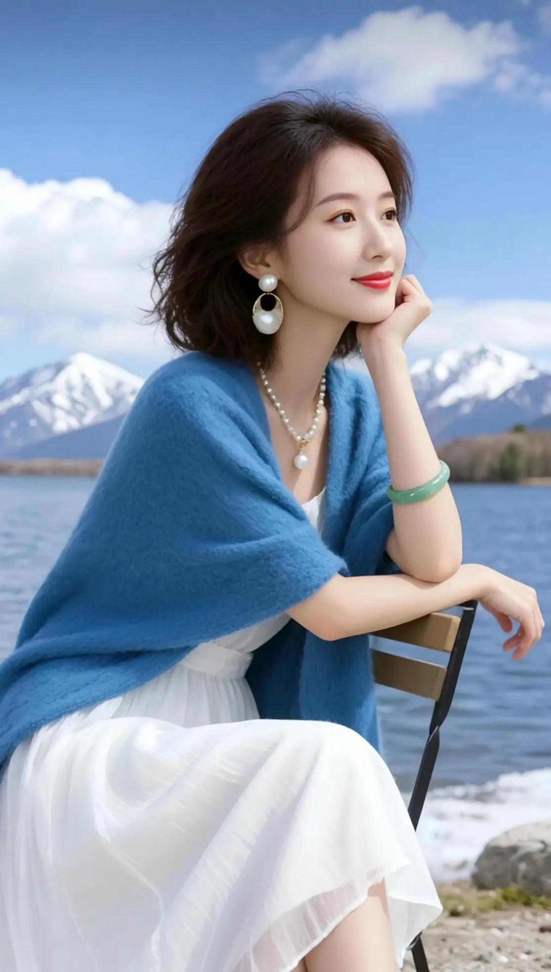 AI湖畔氛围感写真 ai创作