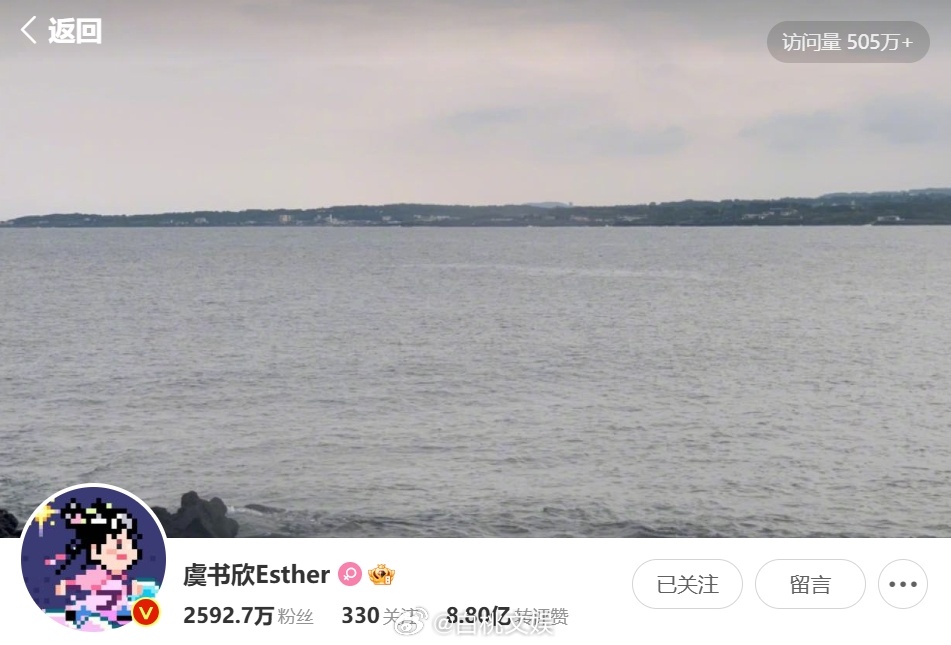 虞书欣主页访问量破500w了，好牛永夜星河有效播剧！！ ​​​