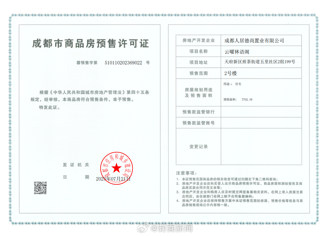 【#成都一楼盘取证8个月却一套未售#：是“捂盘”还是遇冷？】近日，市民杨女士称，