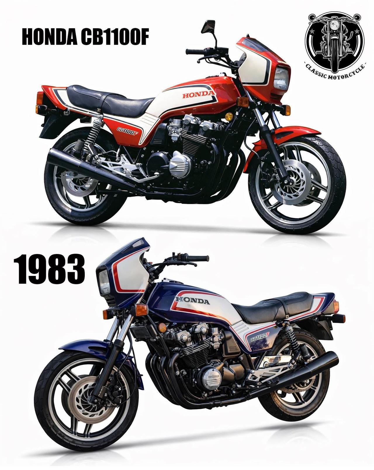 1983年本田CB1100F
声称功率:108hp @ 8,500rpm
最高时
