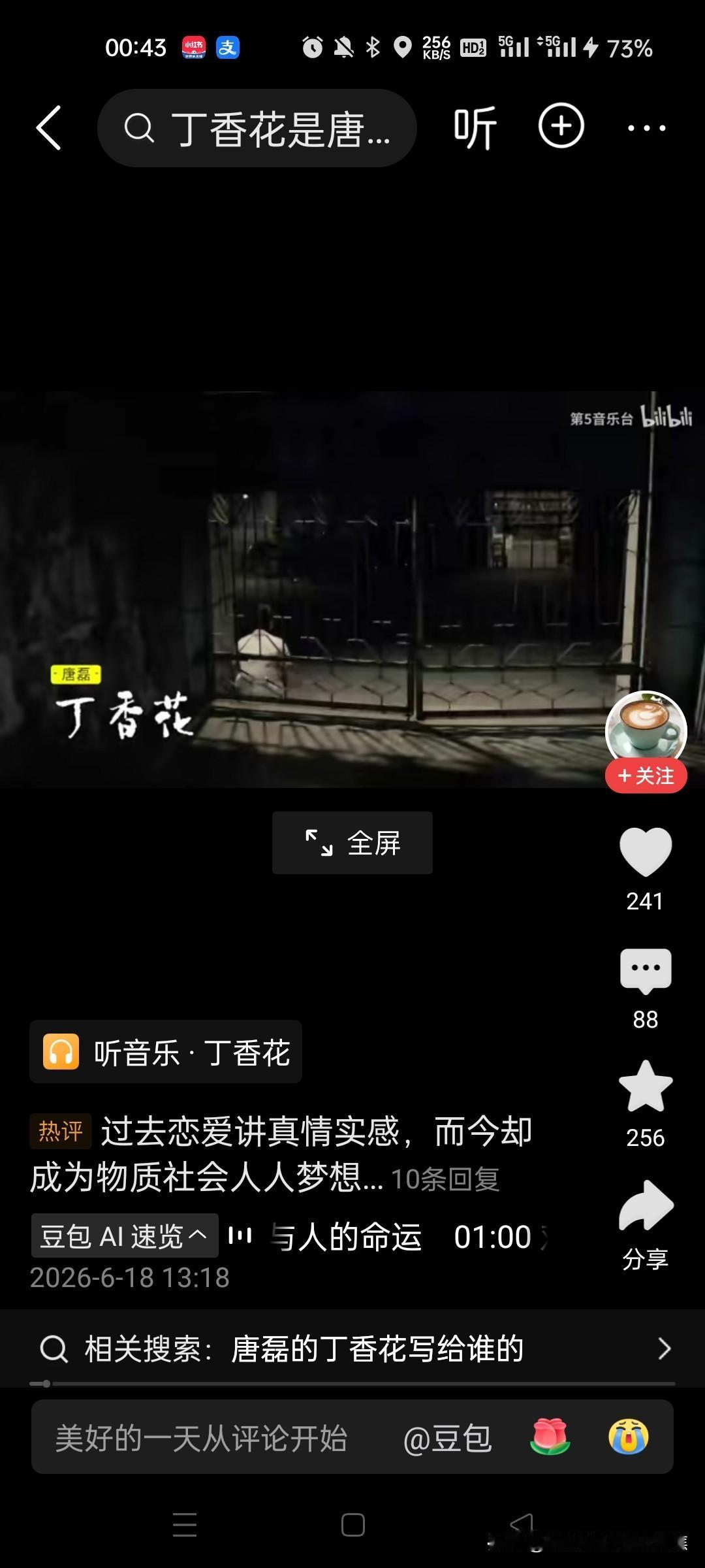 凄美的歌曲，丁香花
