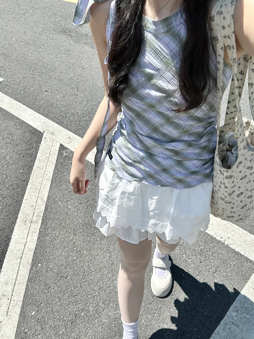 Bm zellytop叠格子裙和芭蕾裙好甜！！