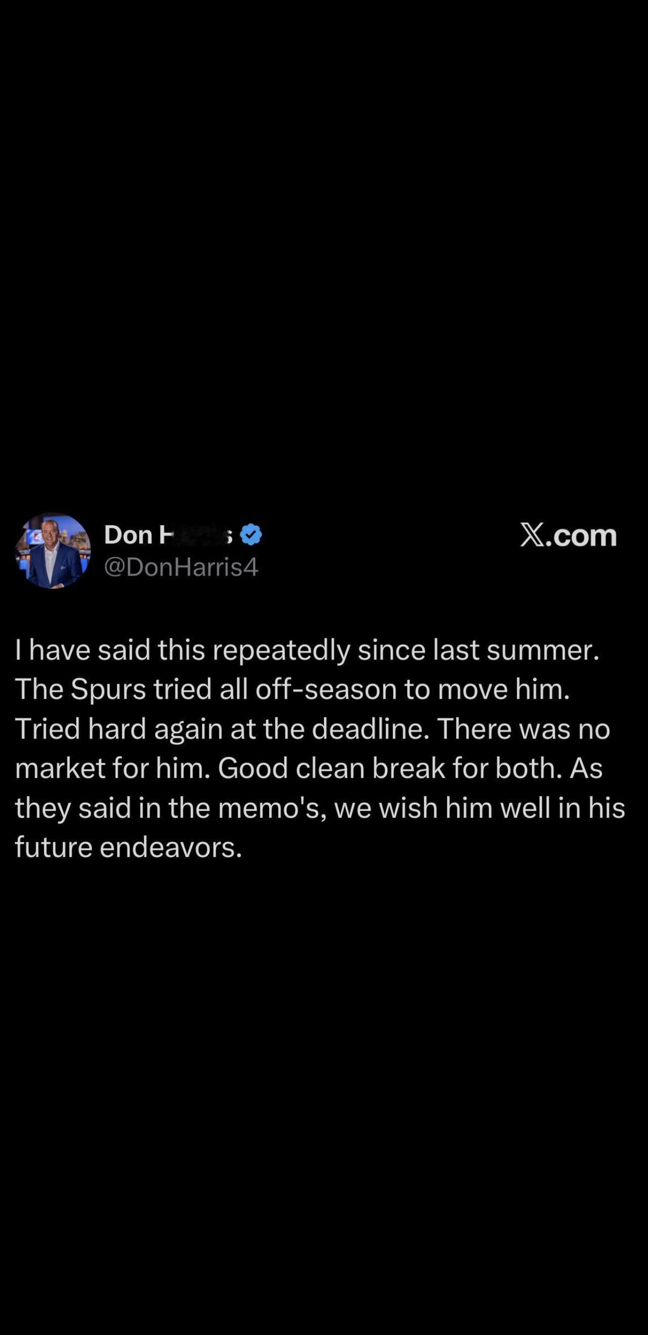 “干净利落的分手”，马刺队记这句话，差点把索汉的未来直接埋葬。
一则爆料沸沸扬扬