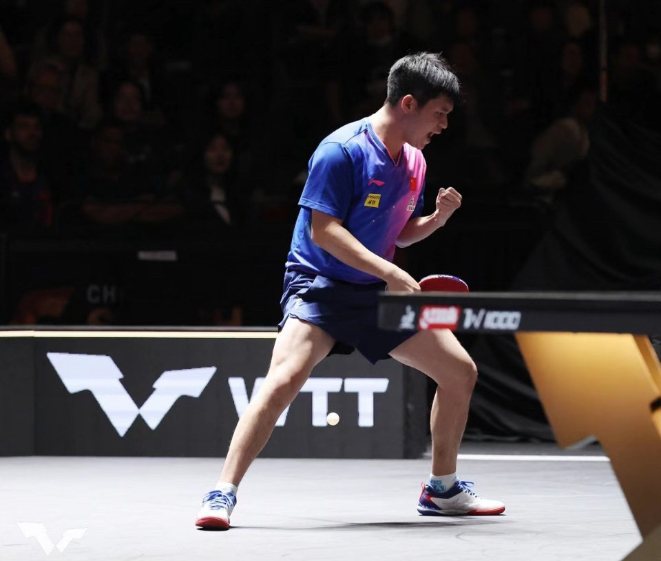 林诗栋独树一帜，动作简约高效。 ​​​