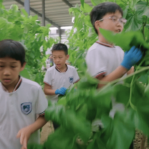 种地吧小孩谁给我报的名十个勤天迎来小学生劳动实践，全员开启监工模式，不断上强度，