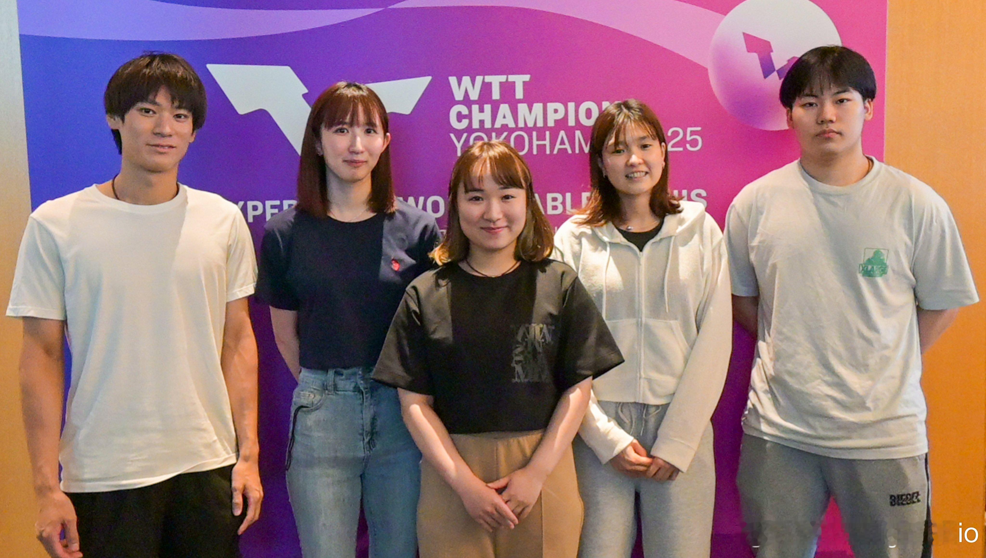 WTT横滨冠军赛2025 球员欢迎晚宴🇯🇵伊藤美诚、早田希娜、桥本帆乃香、户