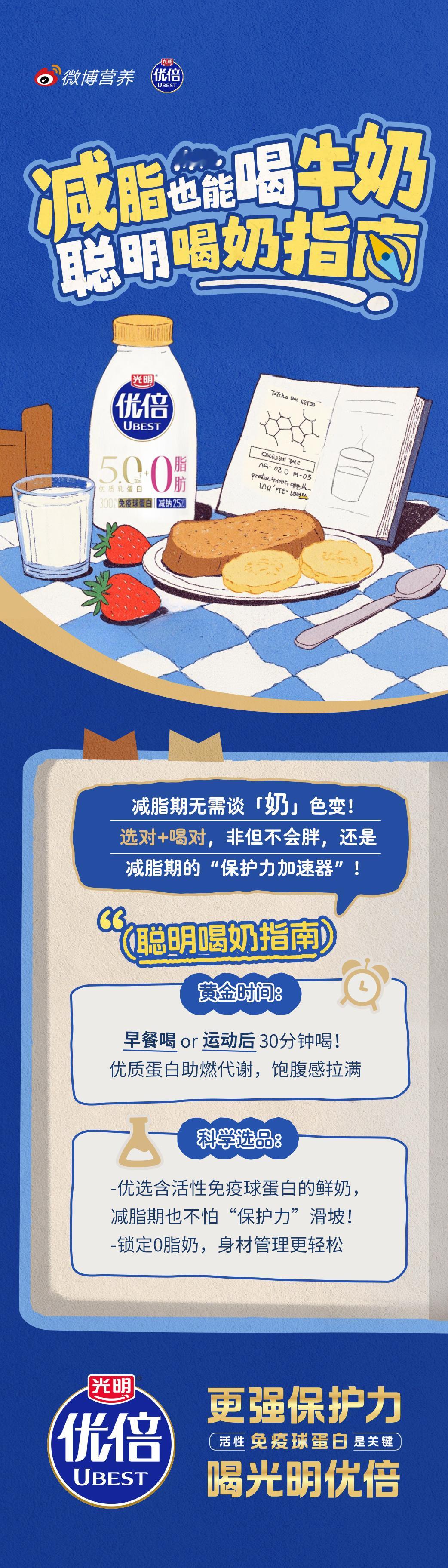 减脂党速来集合！减脂期要就和牛奶说拜拜？❌选对喝对，它是你的 “保护力加速器”✨