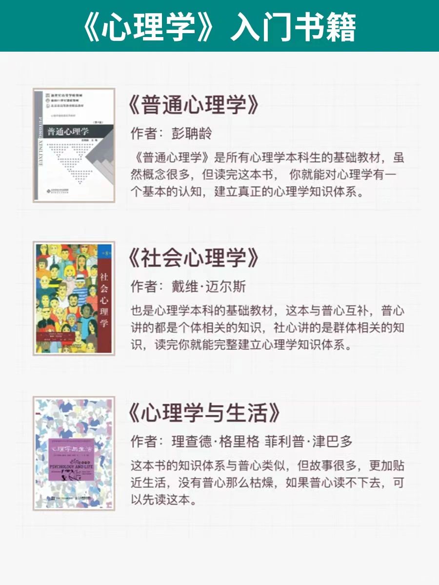 🔥心理学书单来啦‼