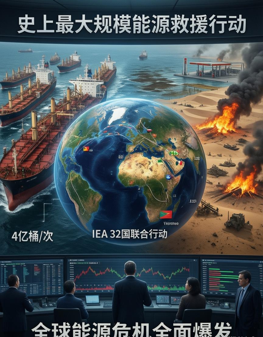 霍尔木兹海峡那边一乱，全球油价就开始发疯。

国际能源署这次没再等。11号宣布：