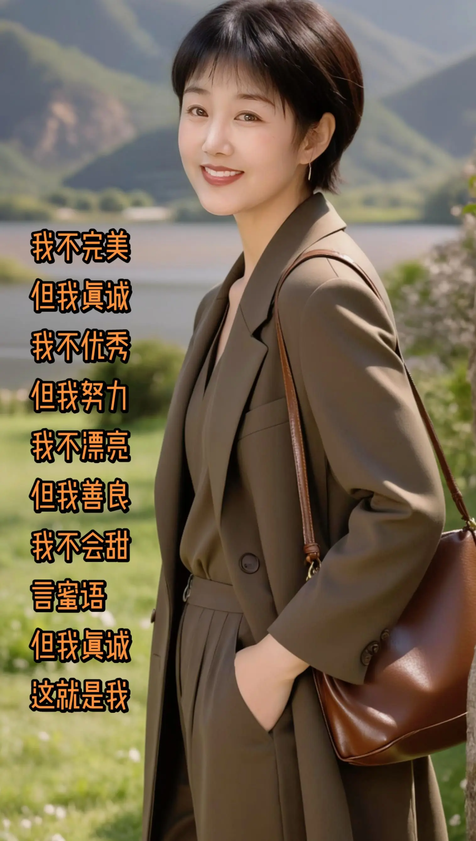 我不完美，但我真实。
