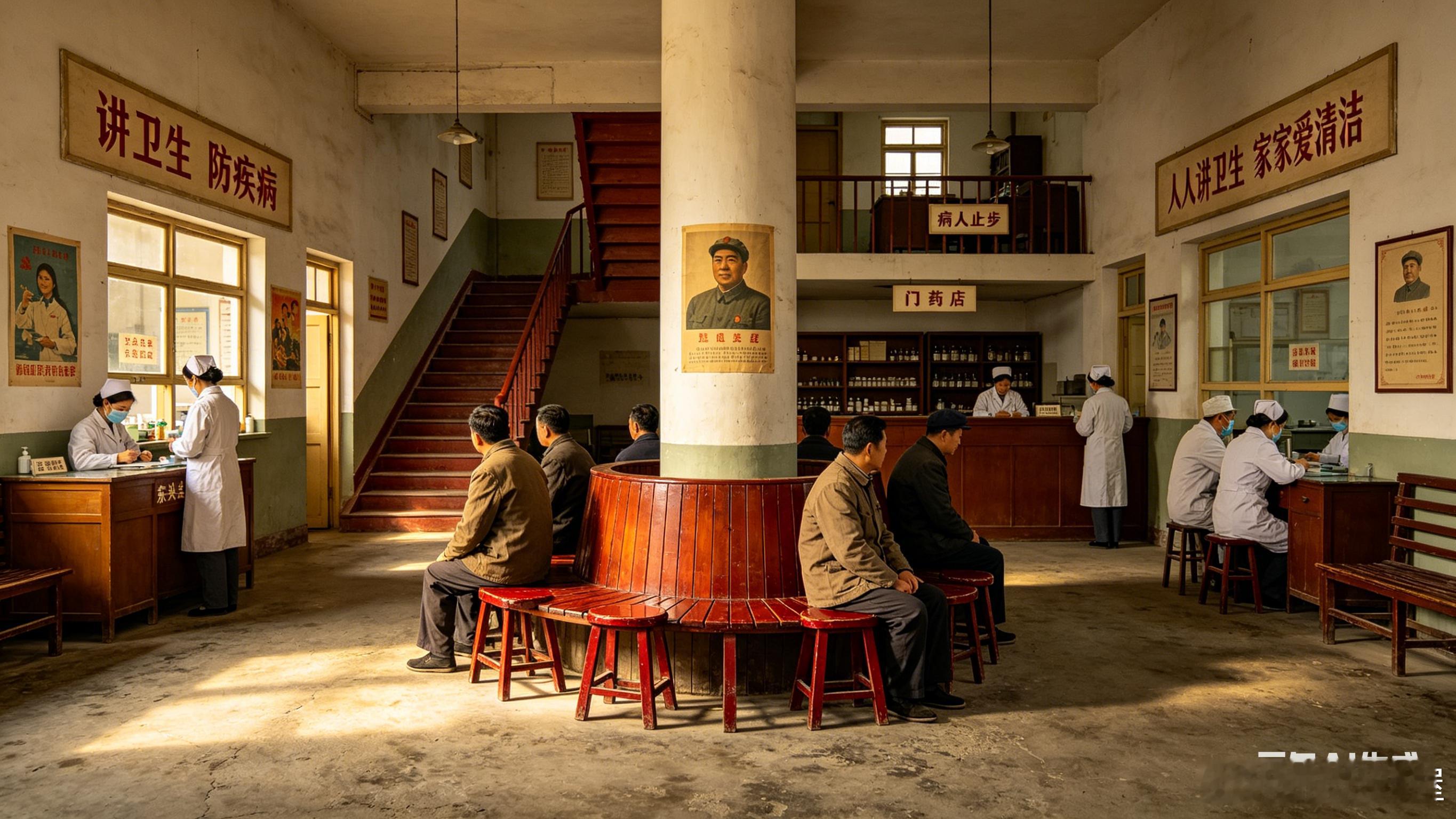 记忆中的红墙——东流县卫生院图鉴◎文字：老屋张忠；AI制图//1300字关键提示