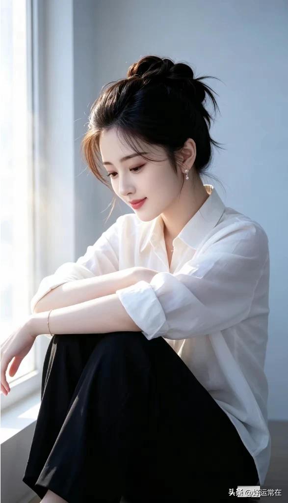 上联：静垂眉眼藏心事，
下联：红豆在怀心里甜。