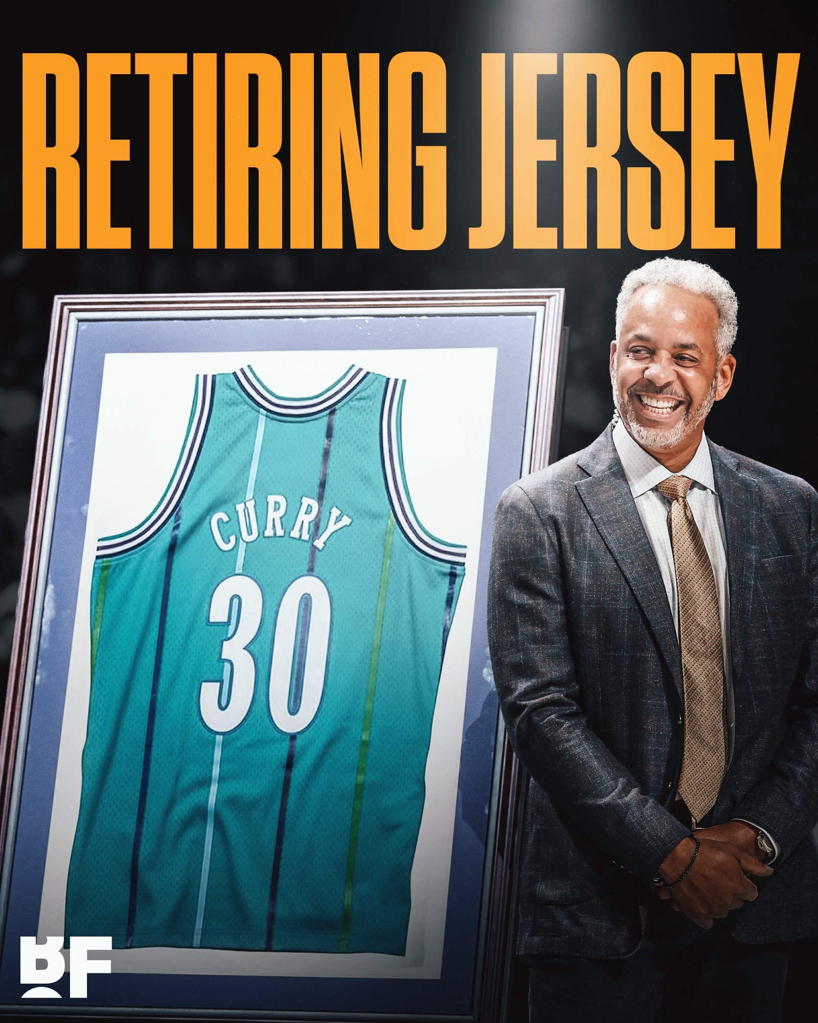 黄蜂队将于3月18日退役戴尔·库里的30号球衣。戴尔·库里是1994年NBA年度