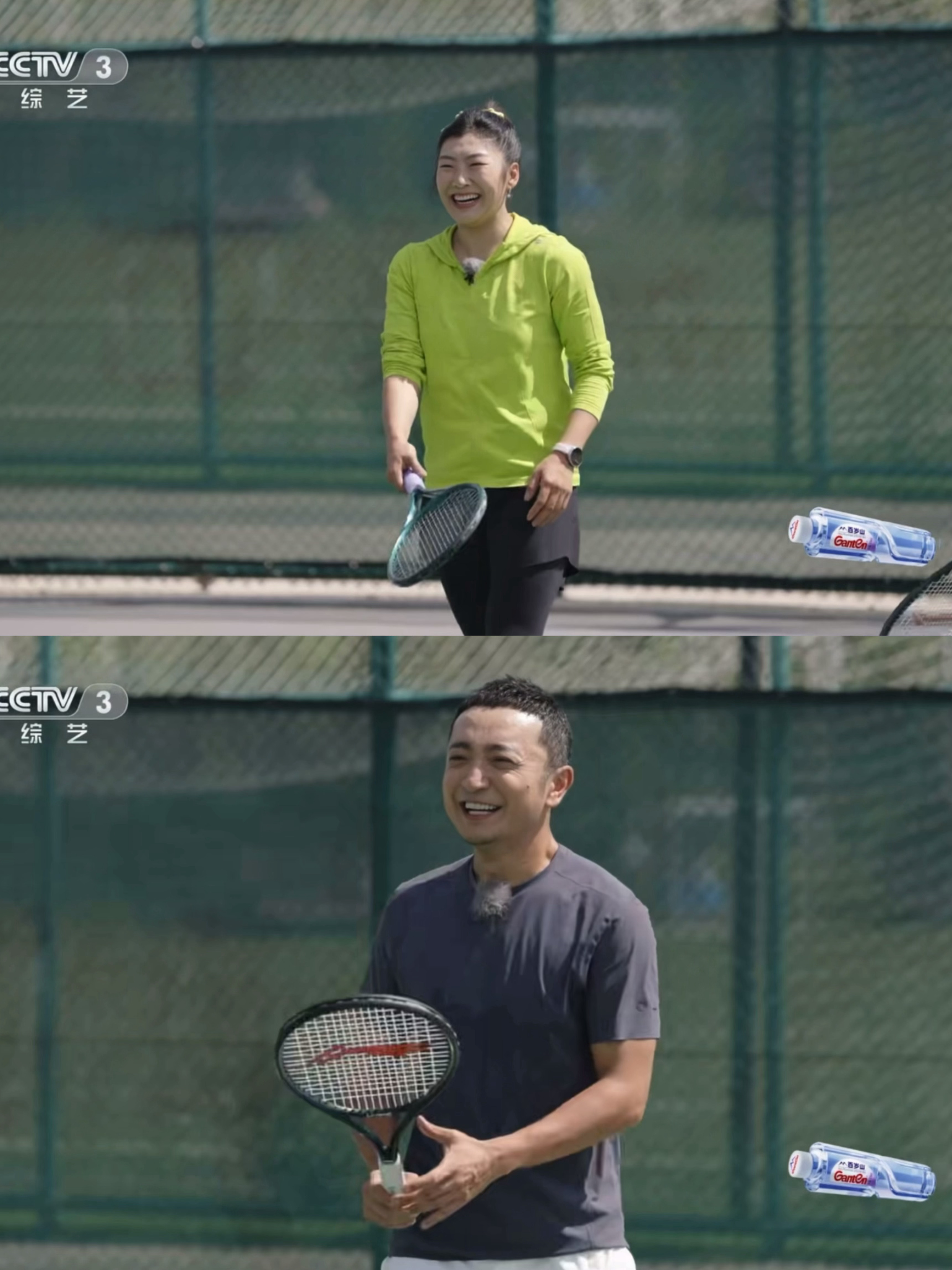 撒贝宁说尼格买提徐梦桃是买桃组合网球趣味对战精彩开打，撒贝宁吴迪对阵尼格买提徐梦
