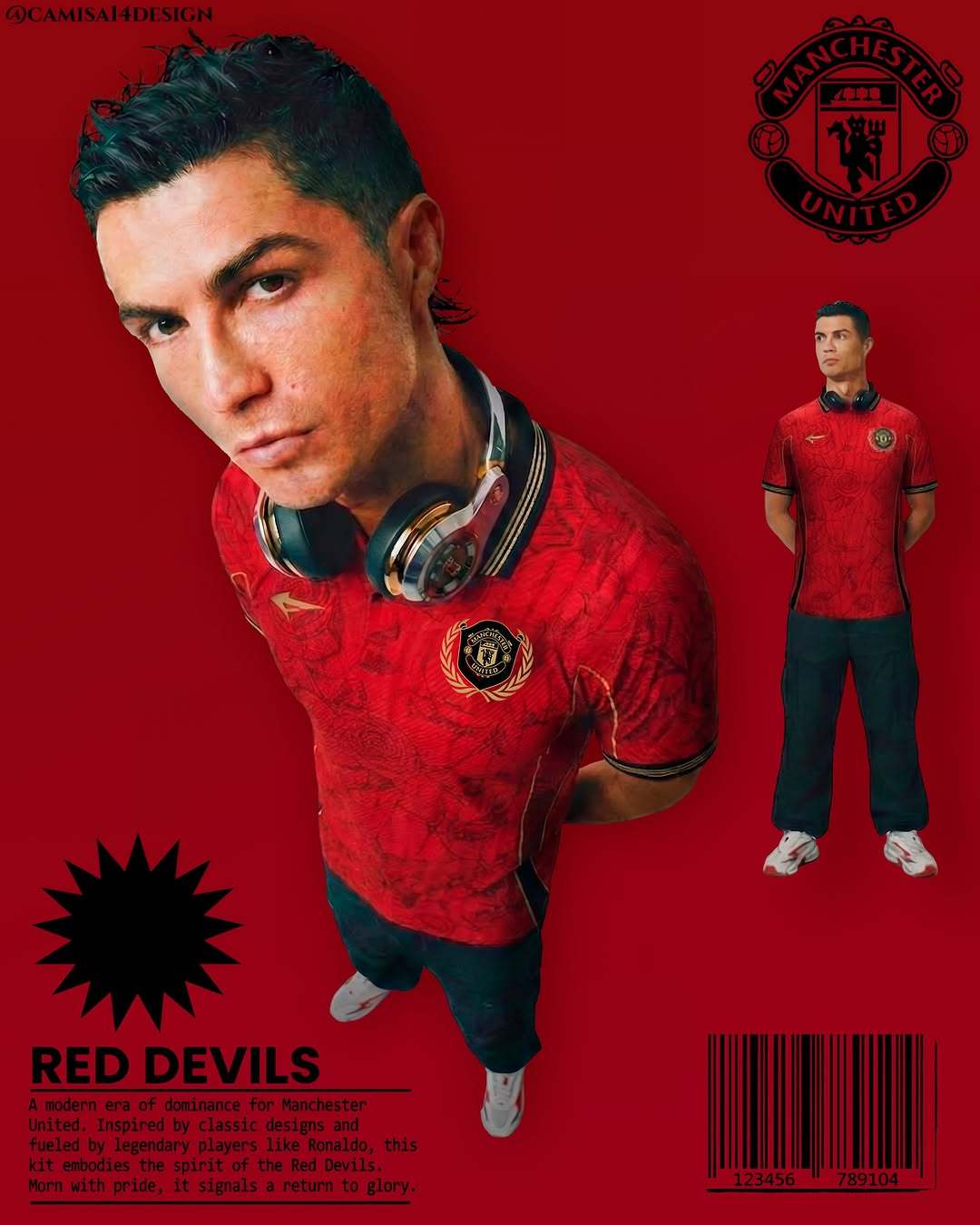 C罗c罗 性感小狗，戴上耳机红手套 