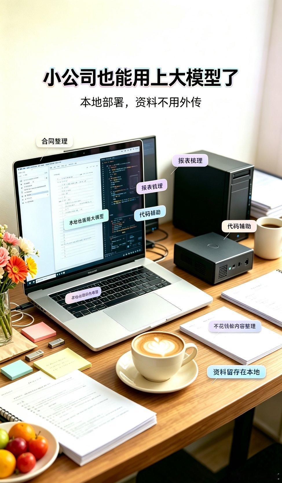 平时不少小公司想用上AI处理工作，一打听搭建大模型的成本就犯难，买算力、请技术人