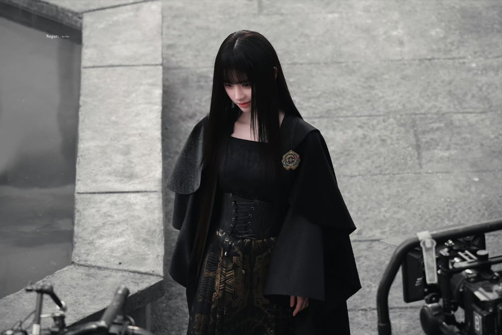 少女暴君🖤鞠婧祎黑长直恶女感
