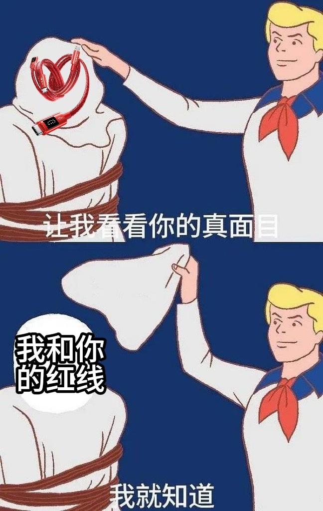今年521红线是易烊千玺牵的 红色的数据线在521当然也算红线吧 ​​​