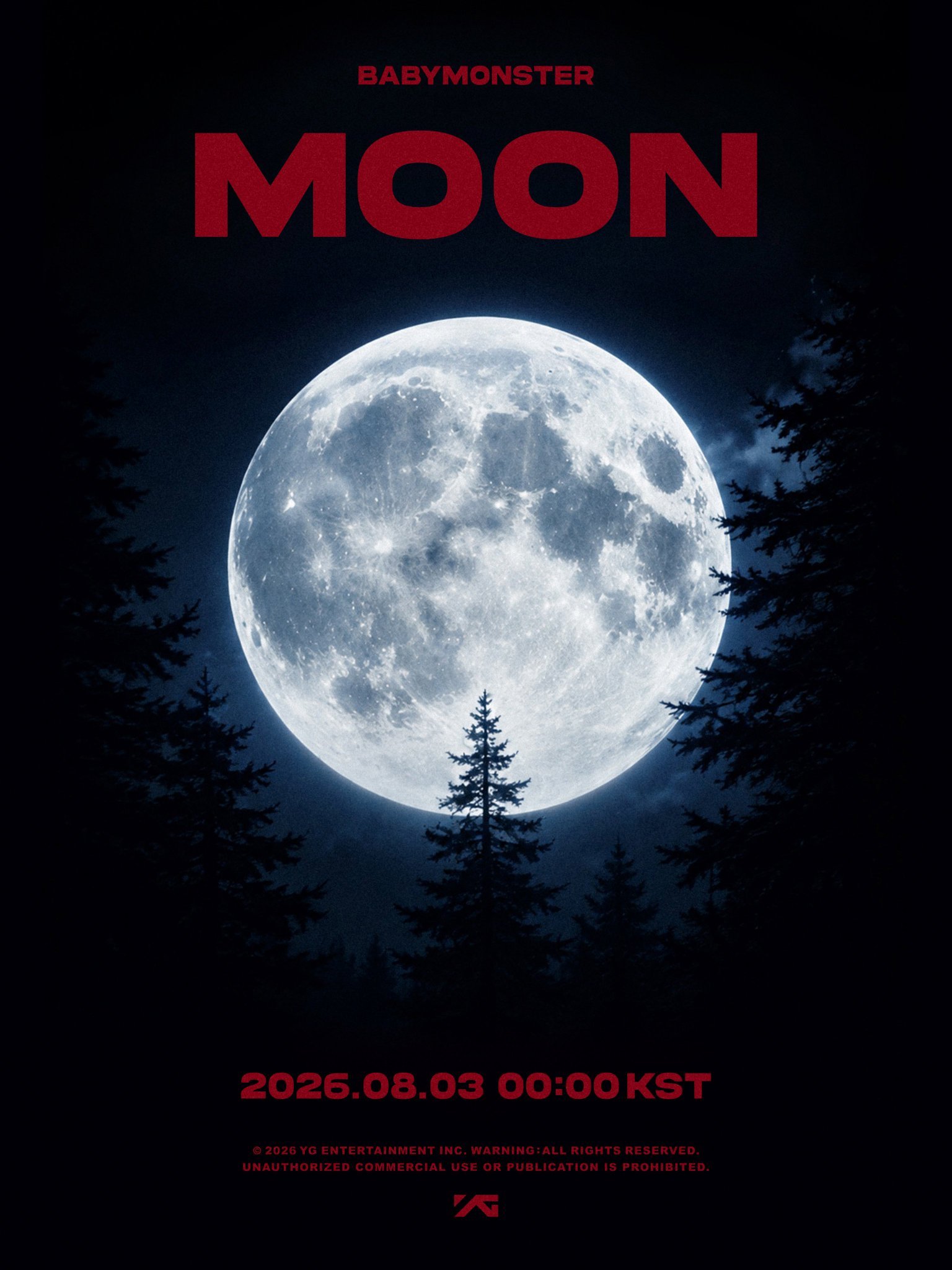 BABYMONSTER ‘MOON’ MV预告图2026.08.03. 0AM 
