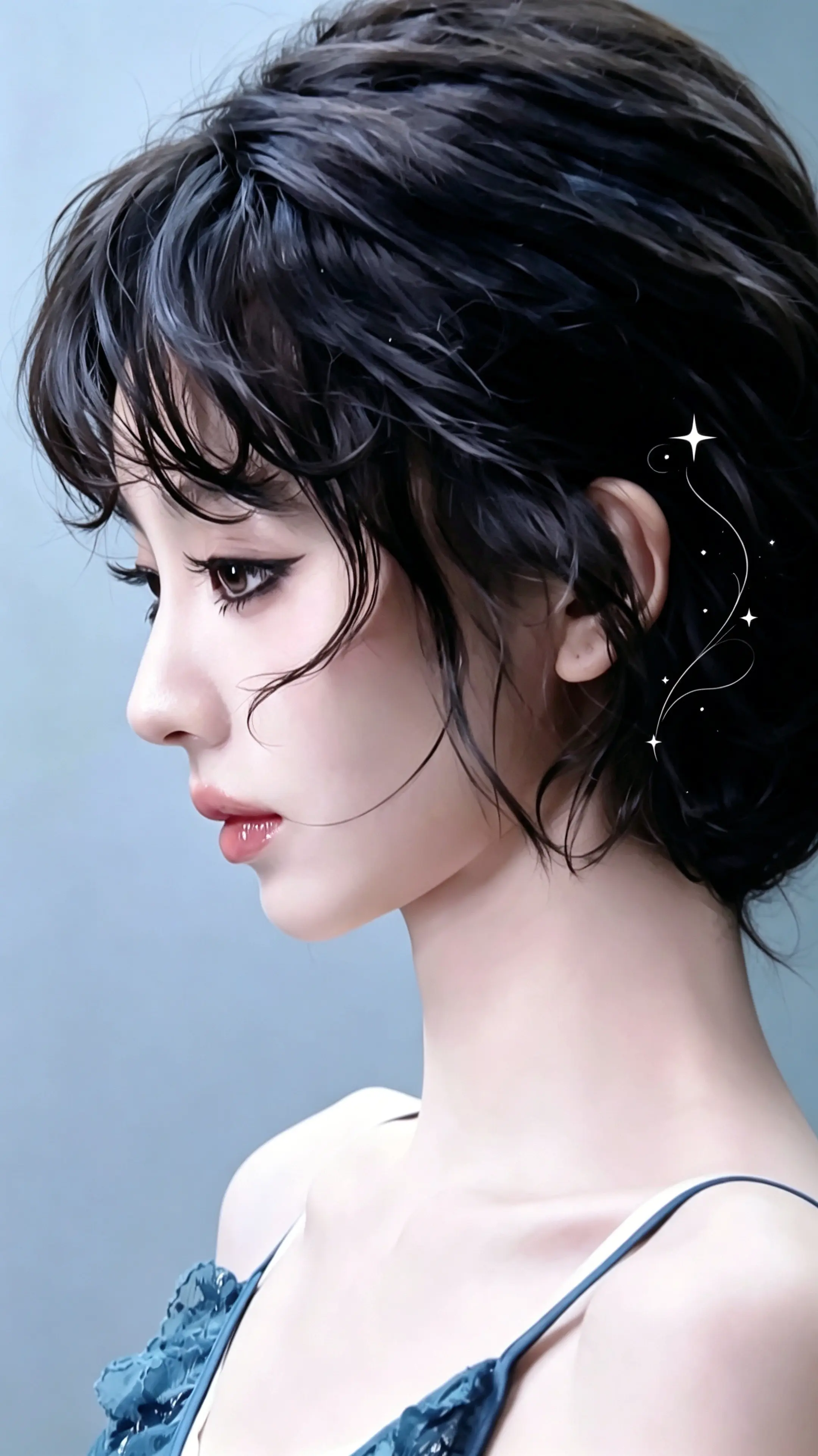 AI柔顺发丝精修感 ai创作全新升级 田曦薇