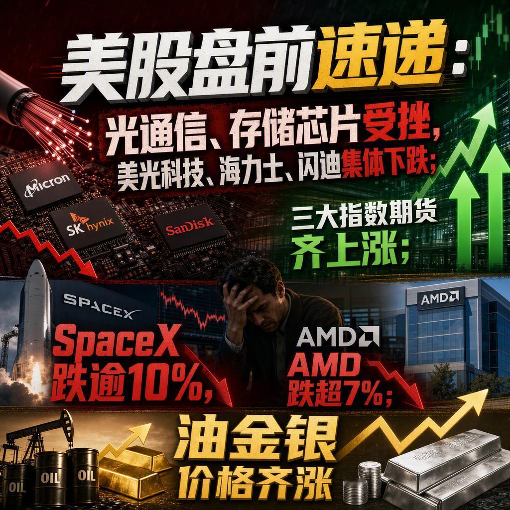 存储芯片和光模块，最近可是AI叙事里最风光的两大主线。
但8月5日美股盘前，这两