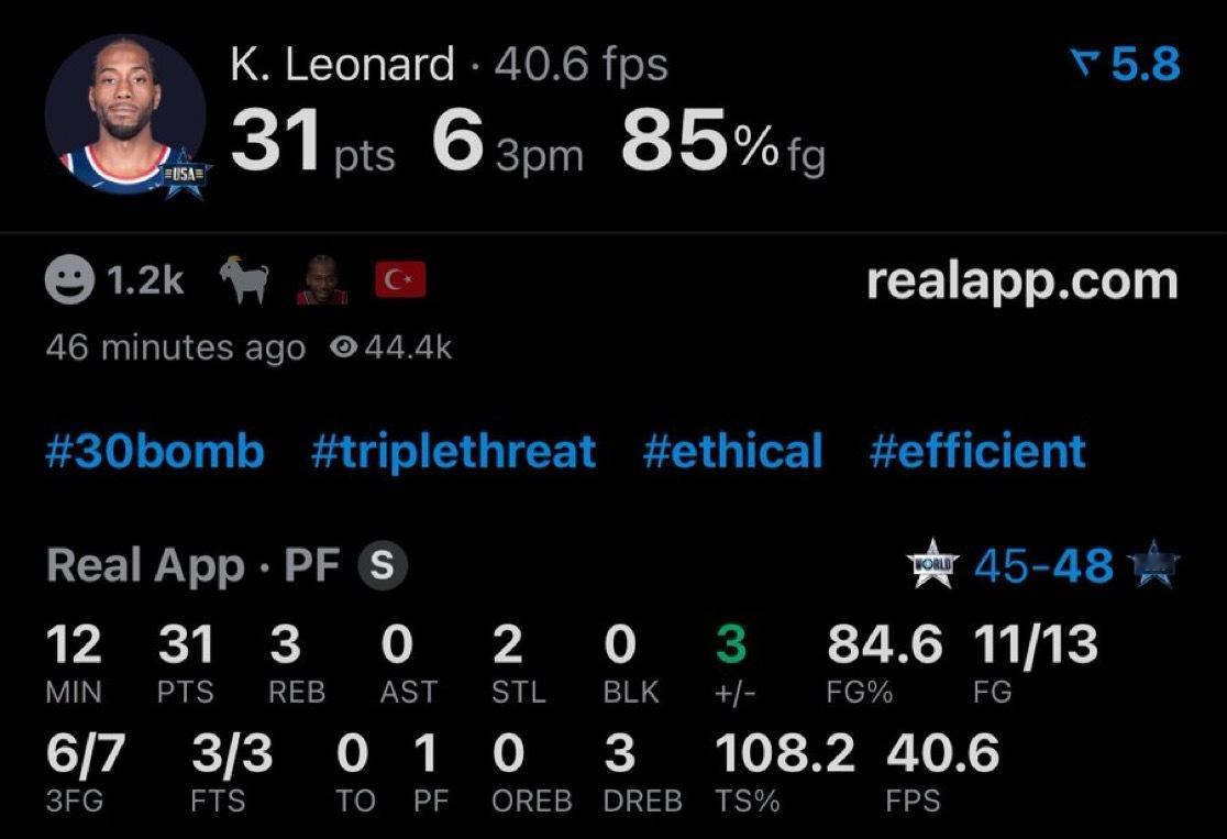 伦纳德：This is my house！！包揽48分中的31分！！条纹队战胜世