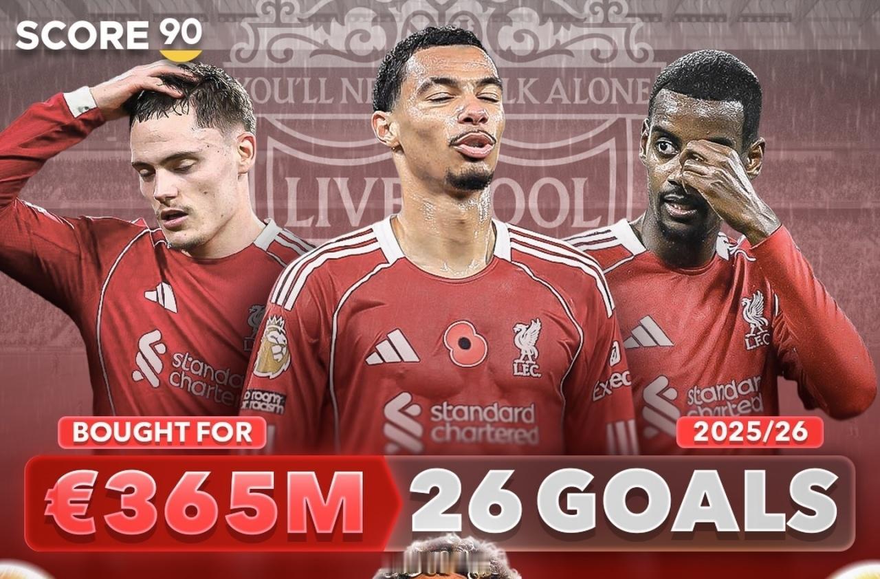 利物浦表现不佳，伊萨克、维尔茨融入不畅。连续两场比赛，没看见中场和边锋给伊萨克做