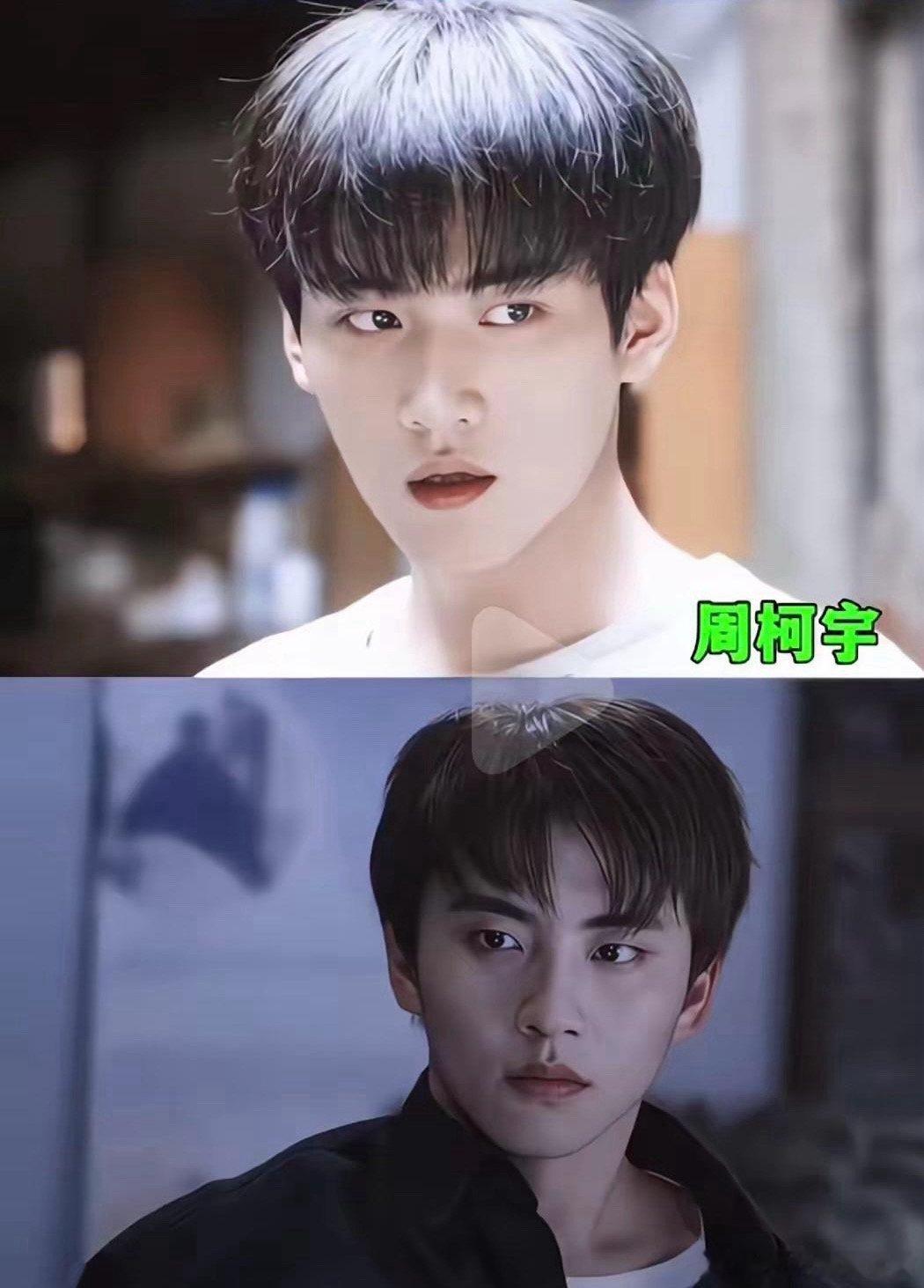 这一对新生代男星是真的让人脸盲，周柯宇陈鑫海让人傻傻分不清。 