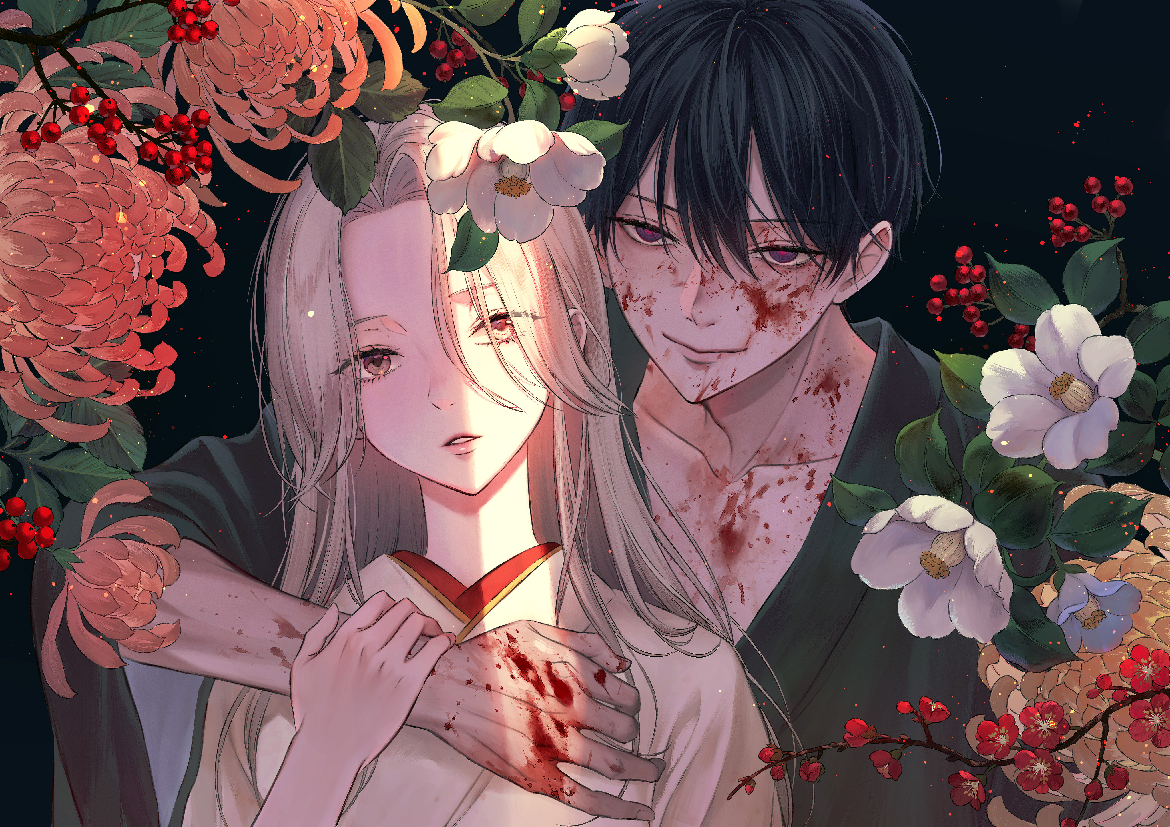 『わたしの幸せな結婚』小说封面插图师月岡月穂给『ホタルの嫁入り』动画第2话绘制的
