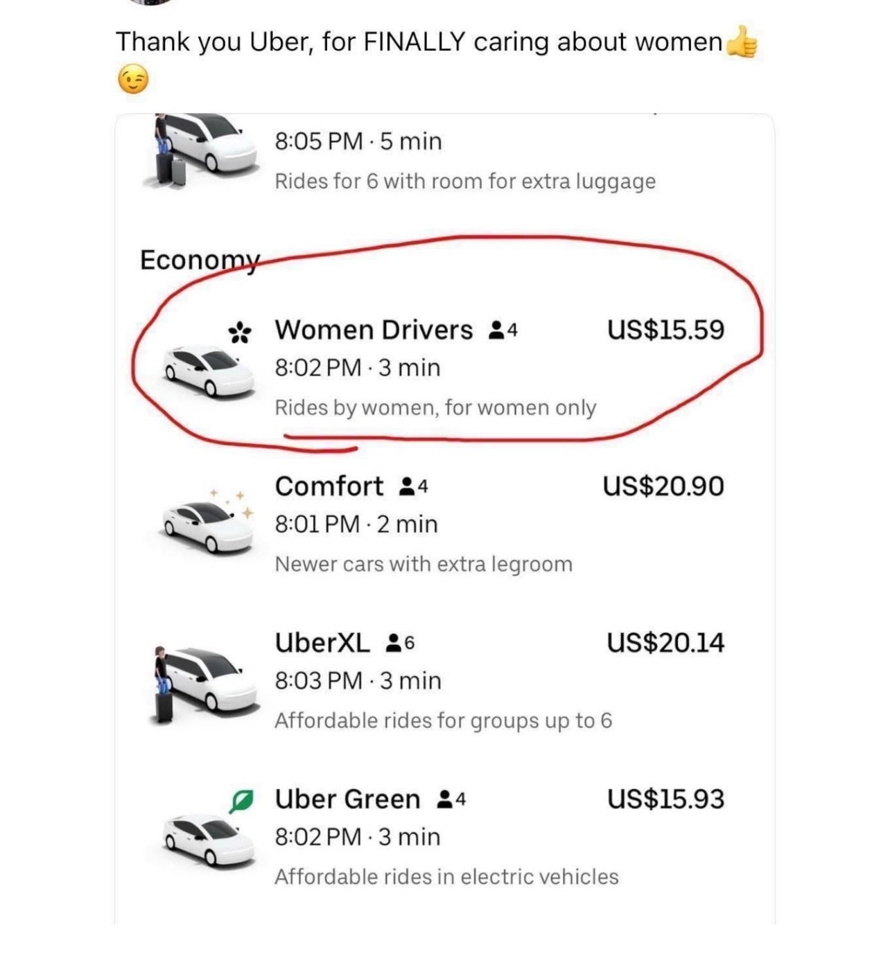 Uber出了女司机选项啦？而且只能女乘客选？[思考]电车出海汽场全开新能源汽车 