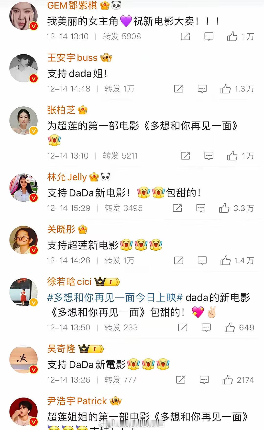让几十个明星一起大力宣传支持的电影扑街了并且扑的特别惨 ​​​