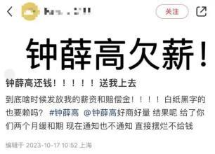 从年收10亿到员工讨薪，雪糕刺客钟薛高的最后一刀刺向自己！
钟薛高因为拖欠员工工