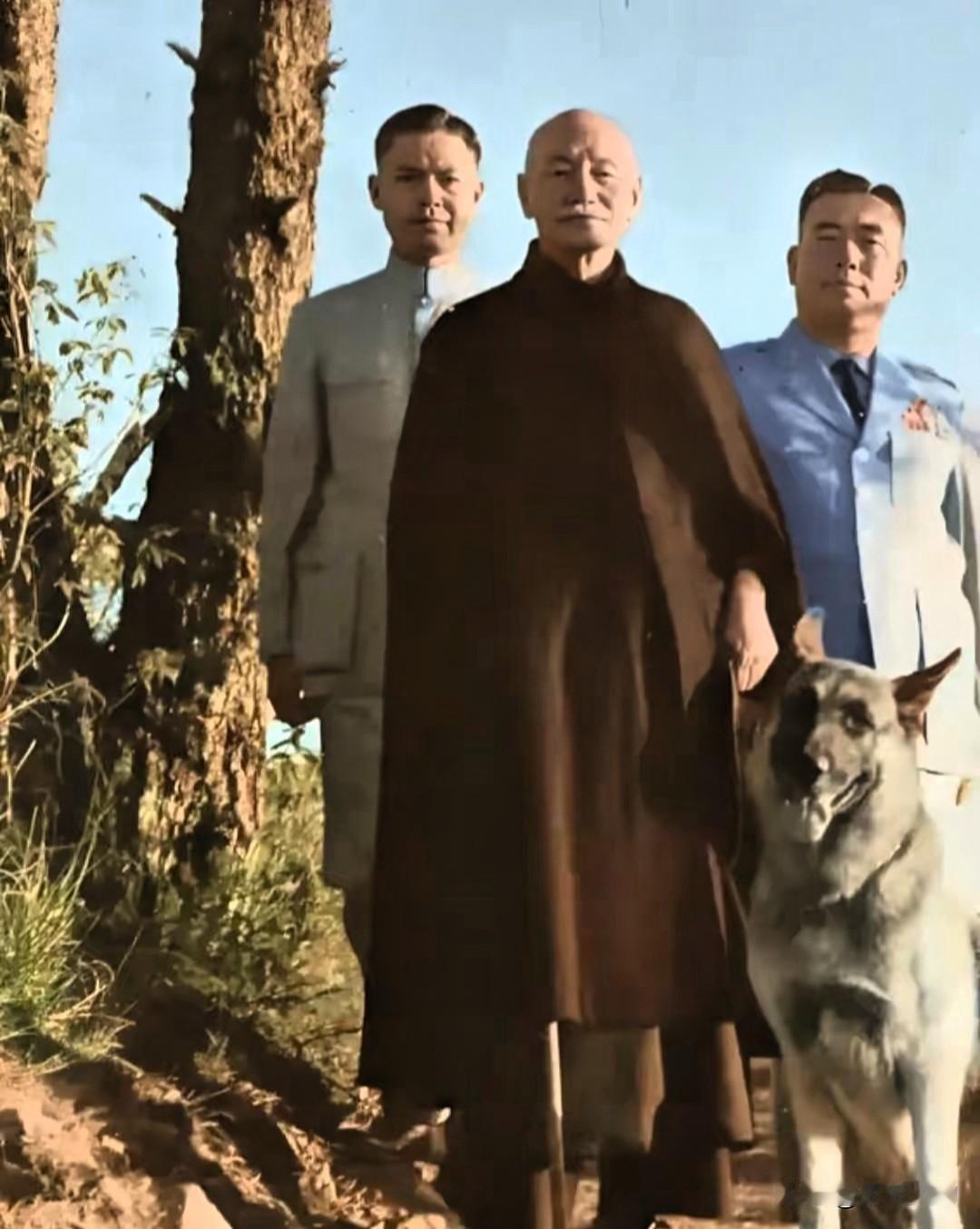 晚年居于台湾的蒋介石，远离政坛纷争，日常喜好清静闲适。平日里最爱养狗为伴，排解孤