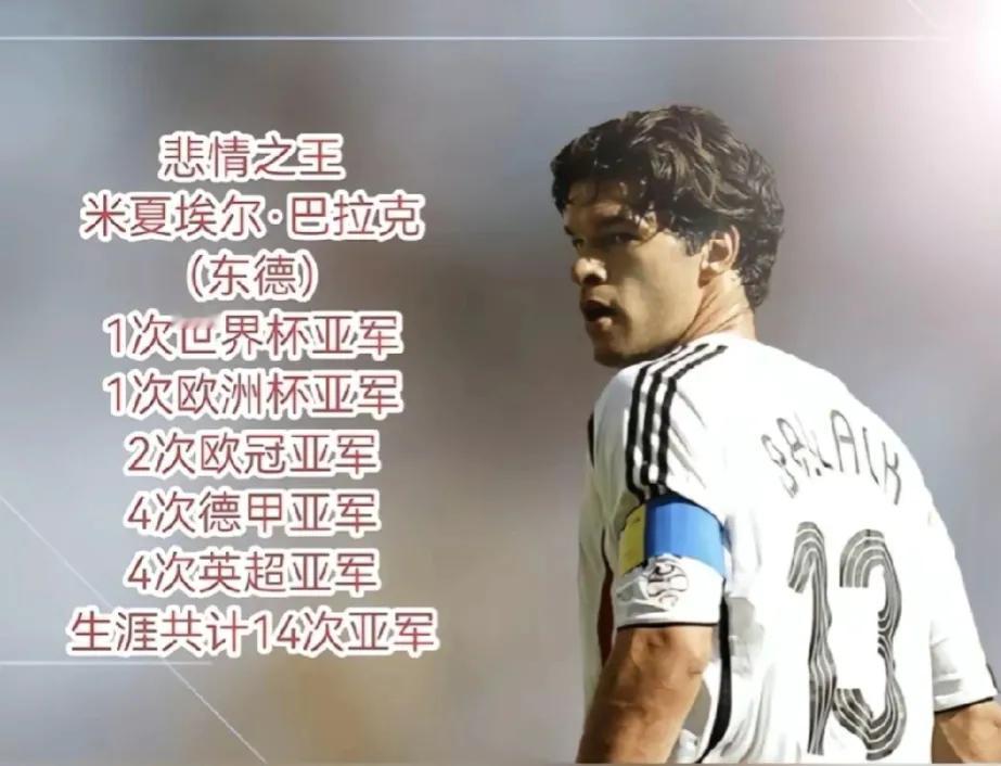巴拉克和凯恩亚军数对比一目了然。虽然巴拉克亚军有不少，但他的冠军也有十几个冠军（
