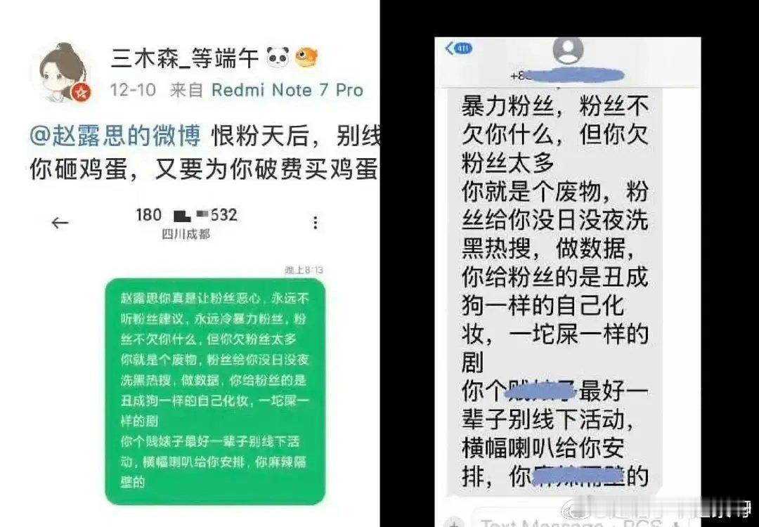 赵露思最基本的尊重不过就是允许万物如其是看来黑子是同一个人，并且长期骚扰赵露思。