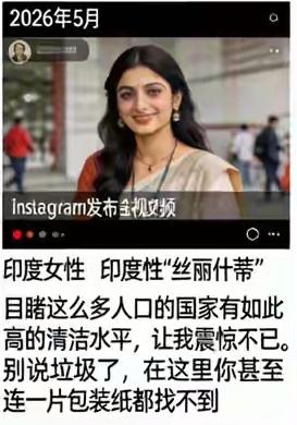 印度旅者惊讶大中国“太干净〞
对我们普通国人有那些启示？

一位印度女士来中国旅