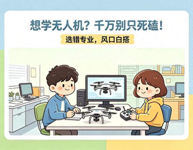 想学无人机？千万别只死磕！选错专业，风口白搭