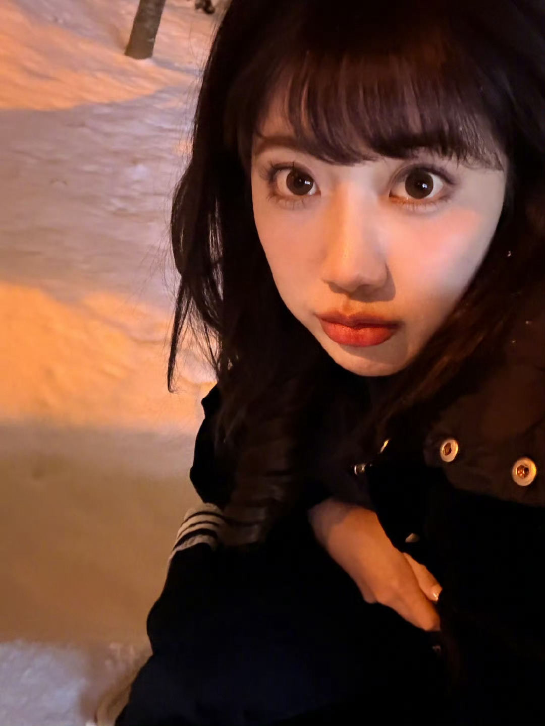 李艺彤是什么萌物啊，这个卡子萌萌的明天见哦！！！ 