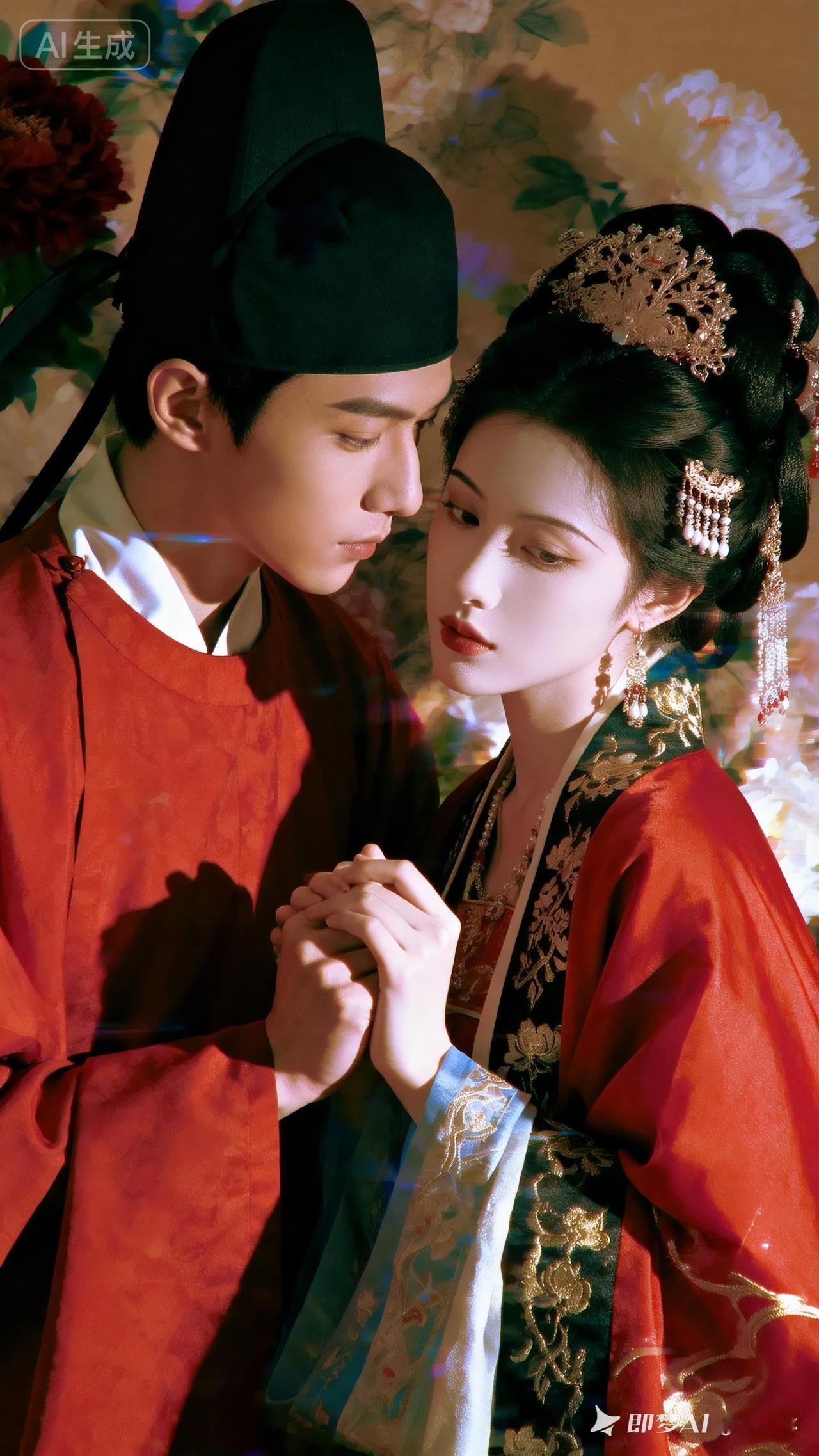 穿越时空的浪漫，古装情侣的甜蜜瞬间💕