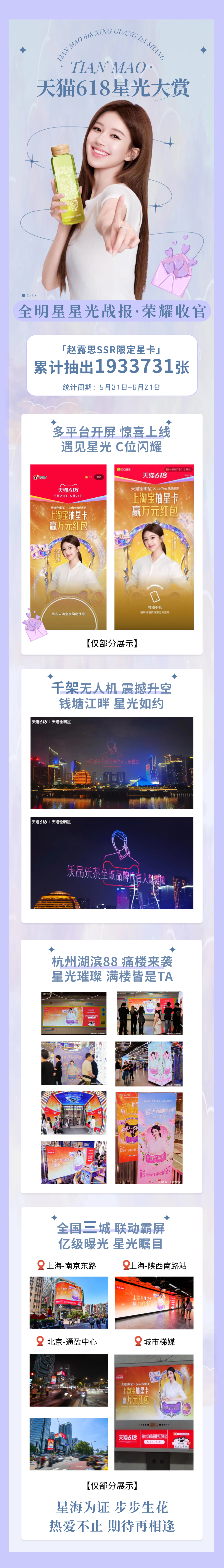 赵露思赵露思🌟星光战报·荣耀收官🌟🔥各位可露丽们，截止6月21日，天猫61