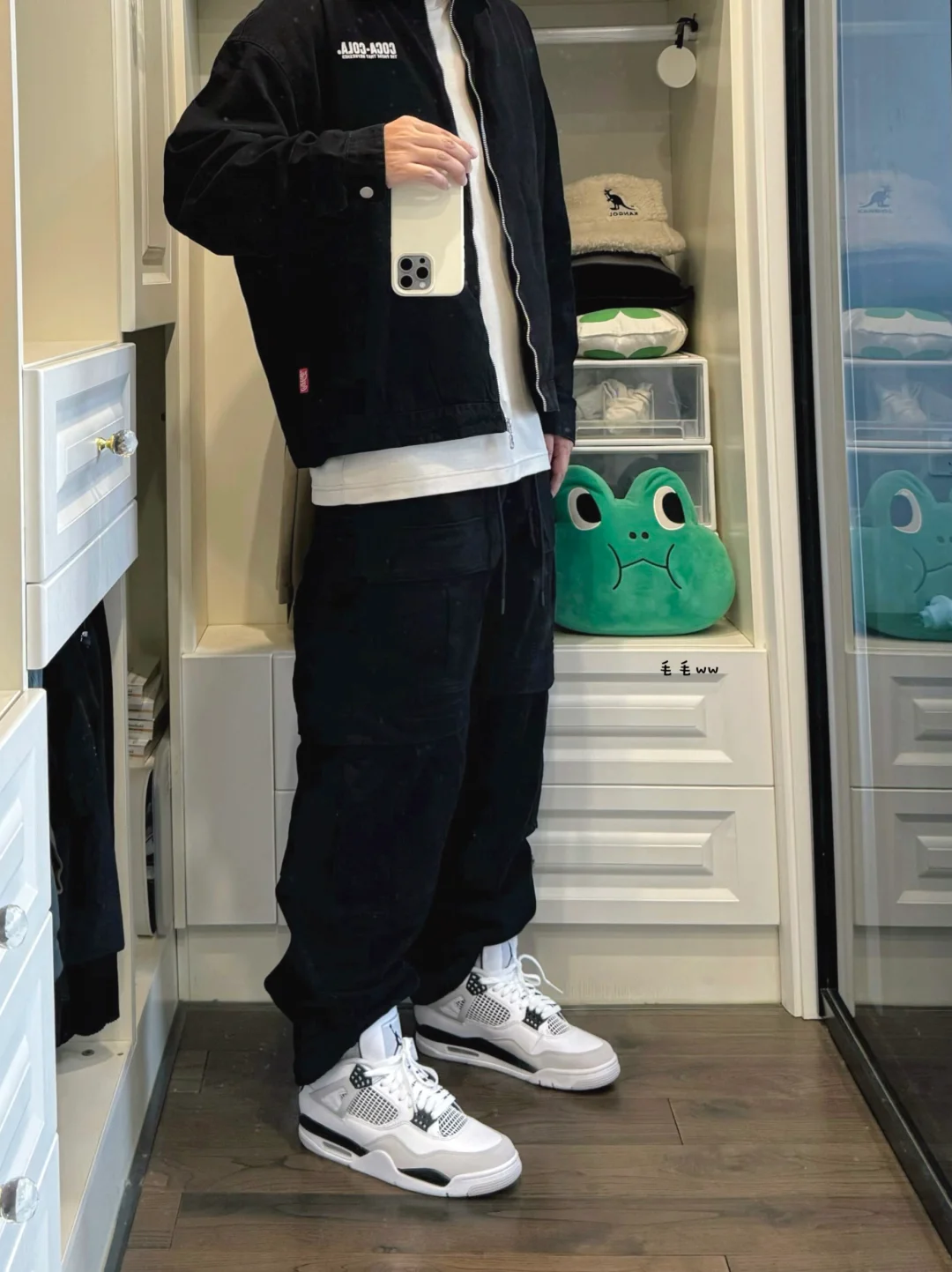 黑白叠穿｜工装风穿搭