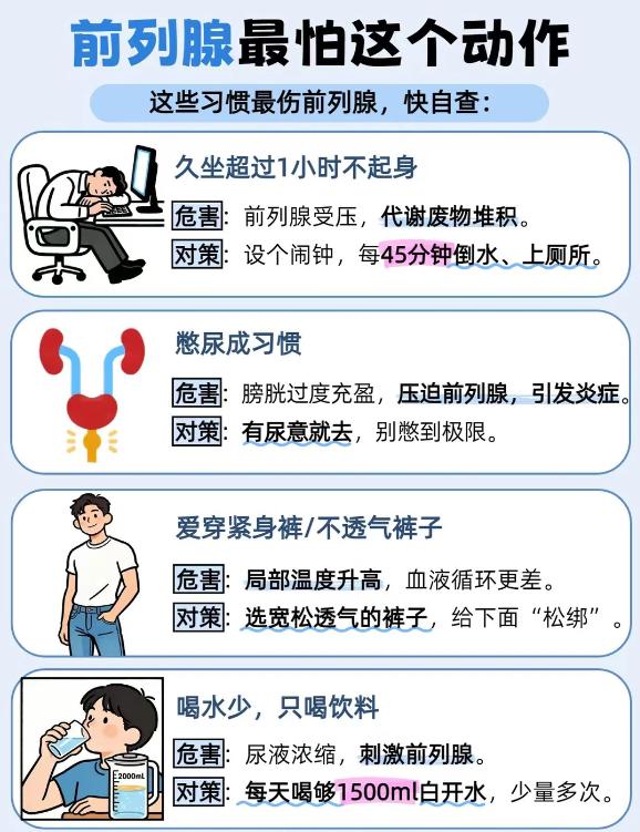 久坐人群注意！前列腺最忌讳这个习惯