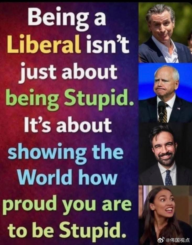 “成为自由派不仅仅是愚蠢的问题，更是向全世界展示你为自己的愚蠢感到自豪。” 