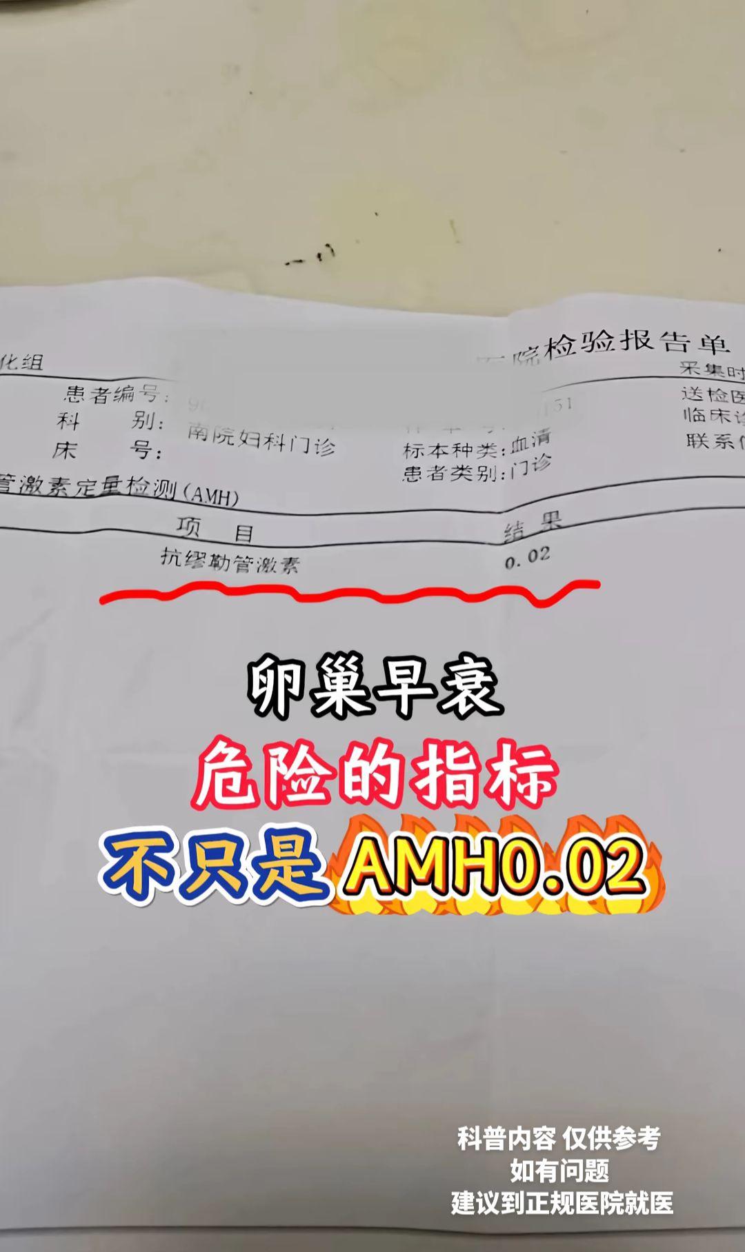 amh fsh 性激素六项 卵巢早衰