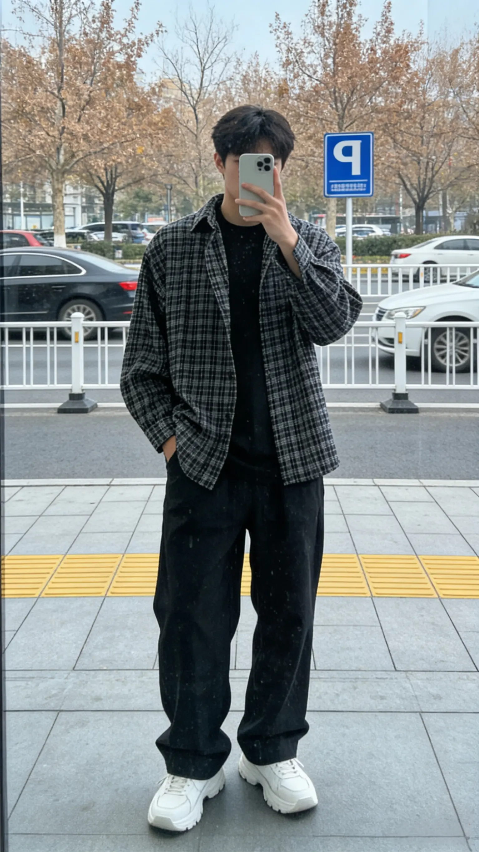 男士衬衫 格子衬衫 第三视角ootd 品质男装 复古穿搭