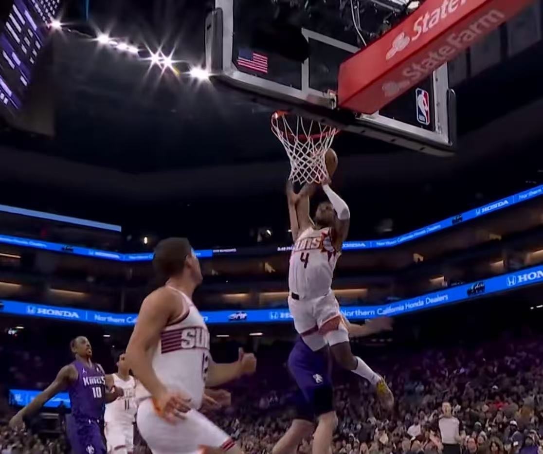 鸡皮抢断妙传，JG爆炸灌筐，完成空接！！！！菲尼克斯太阳 ｜旭日东升 ｜太阳vs