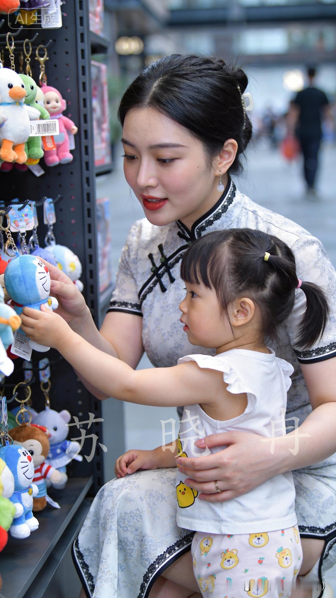 陪伴孩子挑选心仪的玩偶，或是在街头吹起一串轻盈的泡泡，这些细碎的时光，恰是生活最