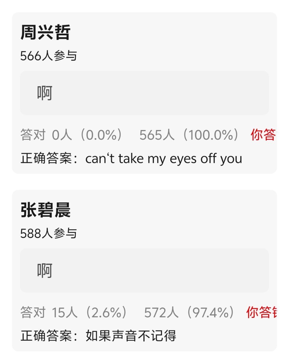 🍈歌手第四期月度决赛歌单 